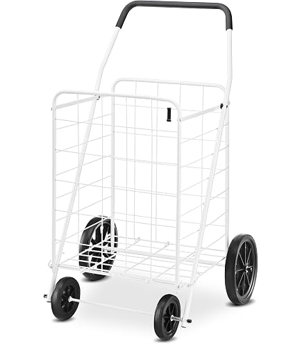 ★ジモティ割あり★  ワードローブ ホワイト H200.5×D54.5×W98 クリーニング済み HJ3828 Amazon.com: Whitmor Deluxe Utility Foldable Shopping Cart with